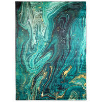 TEPPICH TOSCANA Petrol 120/170 cm - Petrol, Textil (120/170cm) - Tapiso