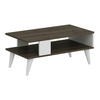 COUCHTISCH Lycksele 90/45/40 - Walnussfarben, Holzwerkstoff/Kunststoff (45/90/40cm) - [en.casa]