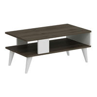 COUCHTISCH Lycksele 90/45/40 - Walnussfarben, Holzwerkstoff/Kunststoff (45/90/40cm) - [en.casa]