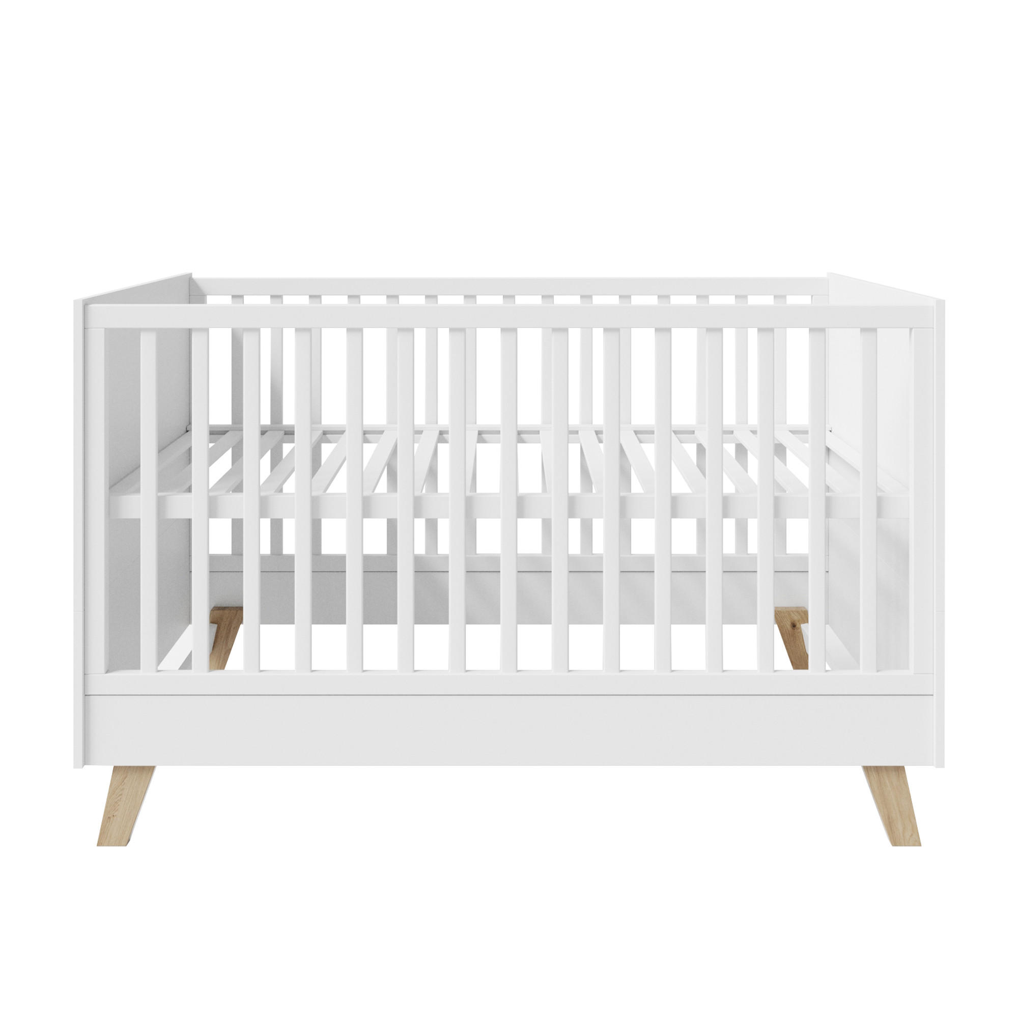 BABYBETT Smile 70 x 140 cm - Weiß, Holz/Holzwerkstoff (70/140cm) - Roba