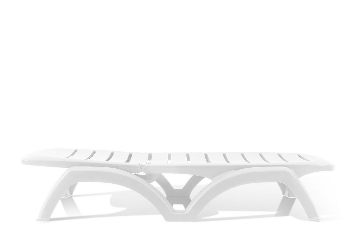SONNENLIEGE BATSI, Weiß - Weiß, Kunststoff (78/102/184cm) - KONSIMO®