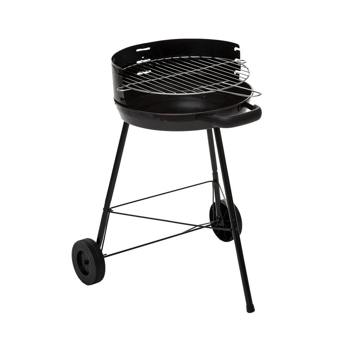 HOLZKOHLEGRILL Juna - Schwarz, Metall (45.5/61/48.5cm)
