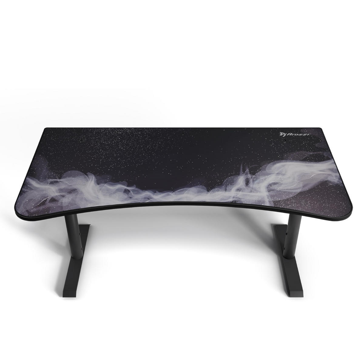 GAMINGTISCH Arena 160/82/71-81 cm Gunmetal - Galaxy - Dunkelgrau, Metall (82/160/71cm) - Arozzi