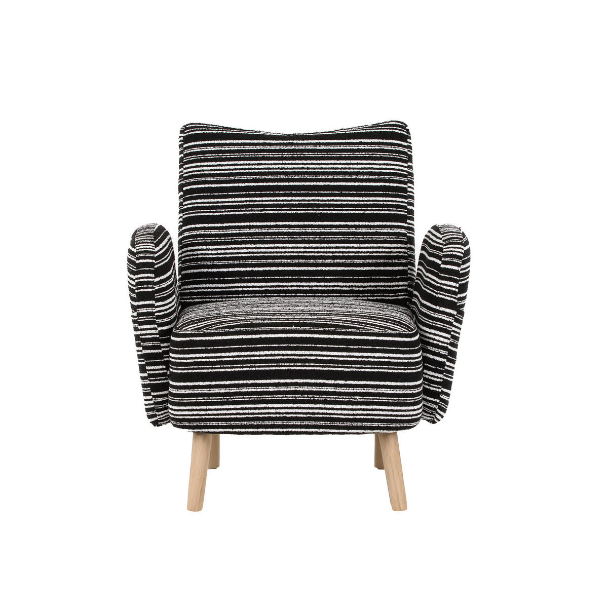SESSEL 77/81/87 cm in Schwarz aus Bouclé mit Seitentasche - Schwarz, Textil (77/87/81cm) - BEAOK