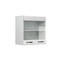 KÜCHENGLASSCHRANK R-Line Weiß Landhaus 60 cm - Weiß, Holzwerkstoff (60/60/31cm) - Vicco