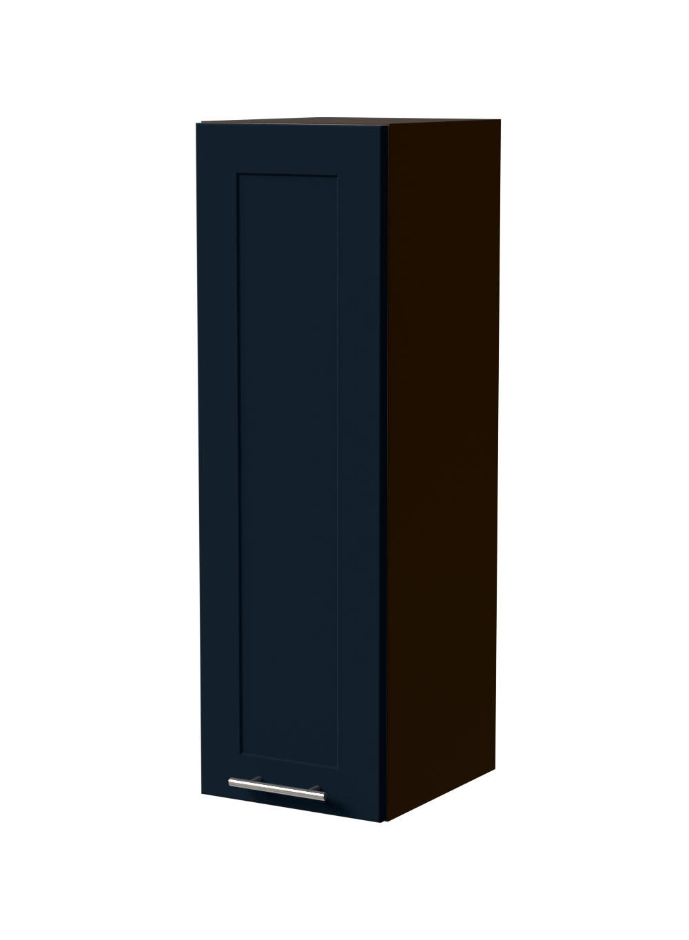 HÄNGESCHRANK Oslo W4/30 Lava / Indigo Matt 30 / 32,5 / 96cm - Dunkelgrau/Dunkelblau, Holz/Holzwerkstoff (30/96/32.5cm) - Feldmann-Wohnen
