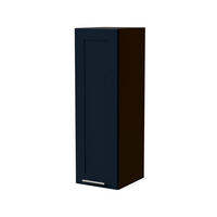 HÄNGESCHRANK Oslo W4/30 Lava / Indigo Matt 30 / 32,5 / 96cm - Dunkelgrau/Dunkelblau, Holz/Holzwerkstoff (30/96/32.5cm) - Feldmann-Wohnen