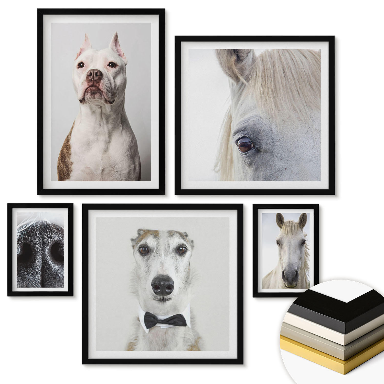 ArtPrintCave Wandbilder Schwarz 40x60 cm