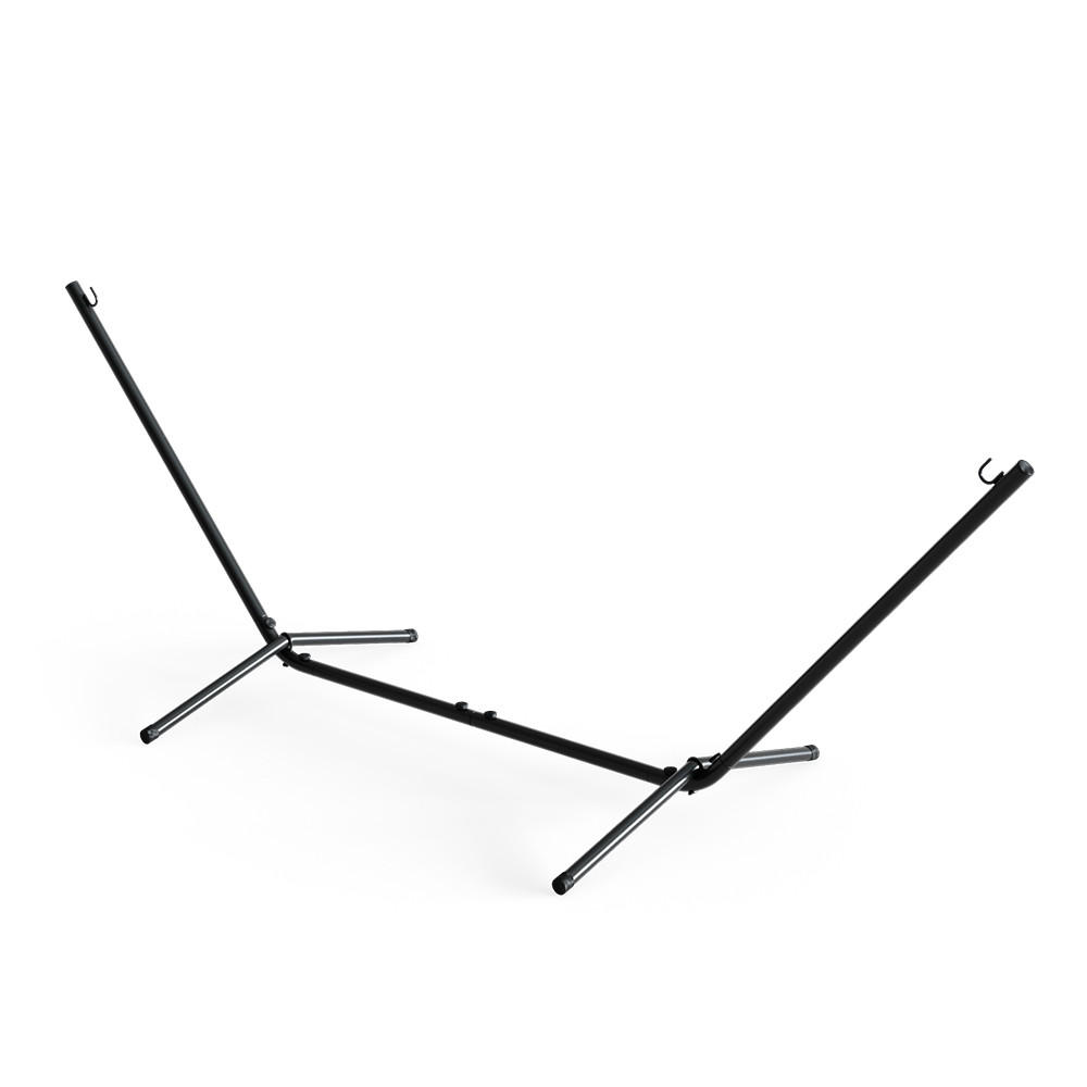 HÄNGEMATTENGESTELL Schwarz 362 cm - Schwarz, Metall (100/362/100cm) - OK-Living