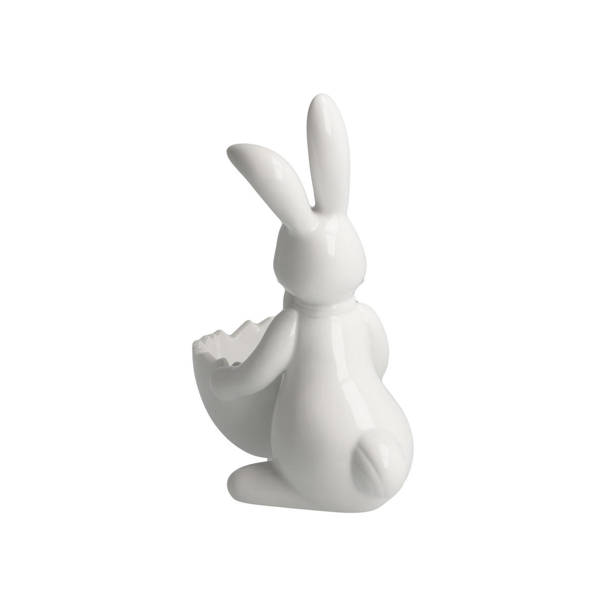 DEKOTIER Hase mit Schale Snow White - Sweet Boy, Porzellan, Bunt, 16 cm - Multicolor, Keramik (7/16/13.5cm) - Goebel