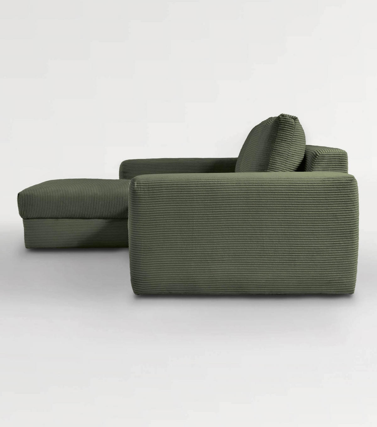 ECKSOFA Der Klassiker Recamiere links - Mintgrün, Textil (280/190cm) - Mokebo