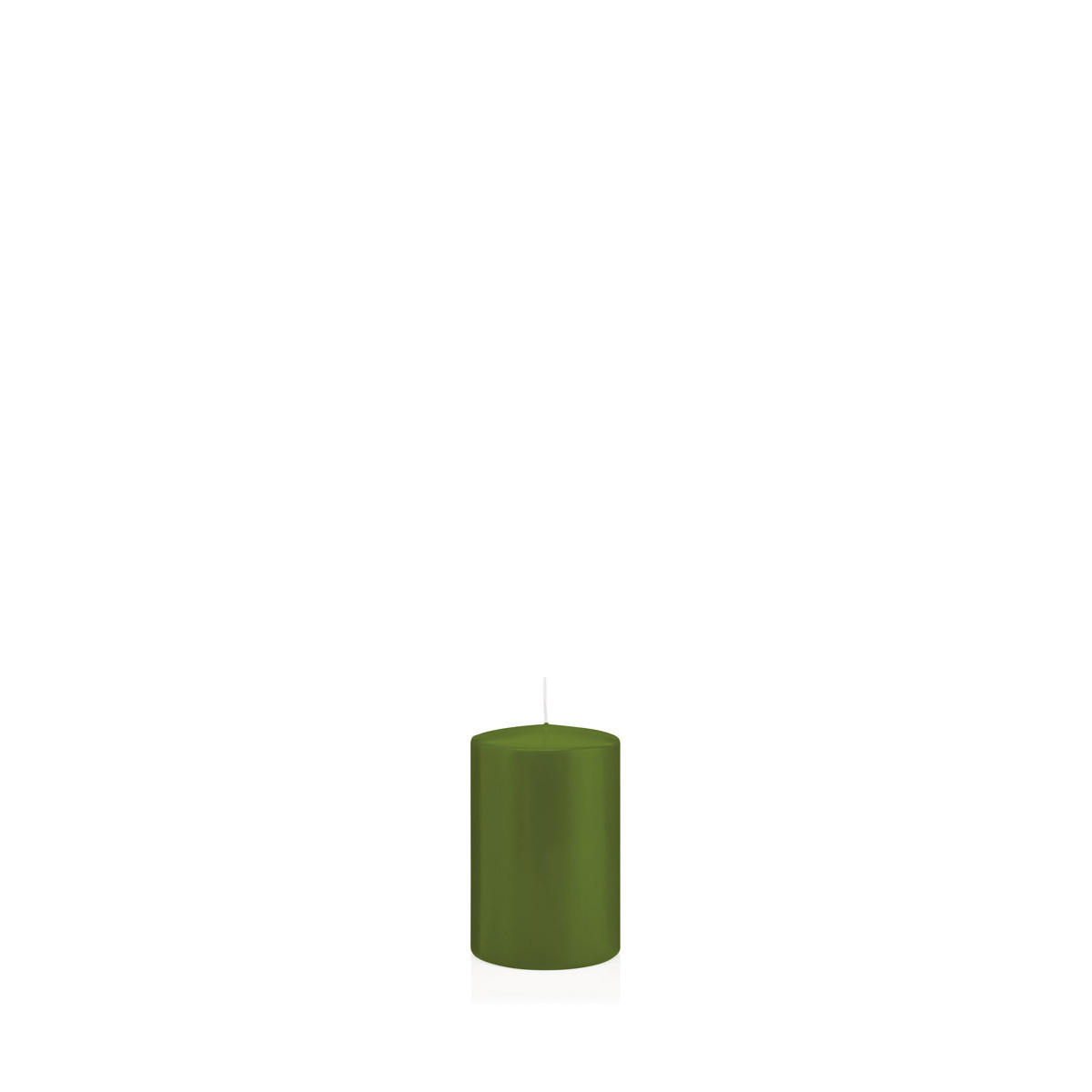 STUMPENKERZEN Olive Ø 38 x 60 mm, 24 Stück - Olivgrün, Paraffin (4/6cm) - Wiedemann Kerzen