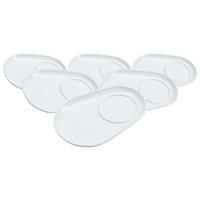 UNTERTELLER Bianco weiß 18 x 12,5 cm 6er Set - Weiß, Keramik (18/12.5/2cm) - Ritzenhoff Breker