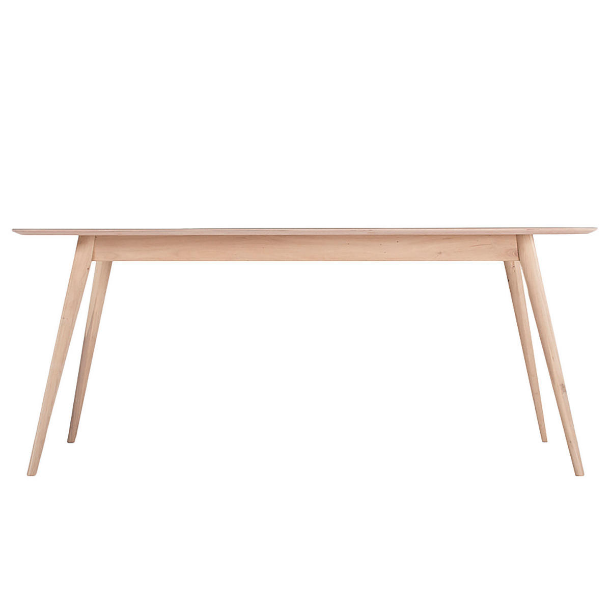 ESSTISCH - Eiche teilmassiv / Linoleum - Eichefarben/Olivgrün, Holzwerkstoff (90/180/75cm) - home24