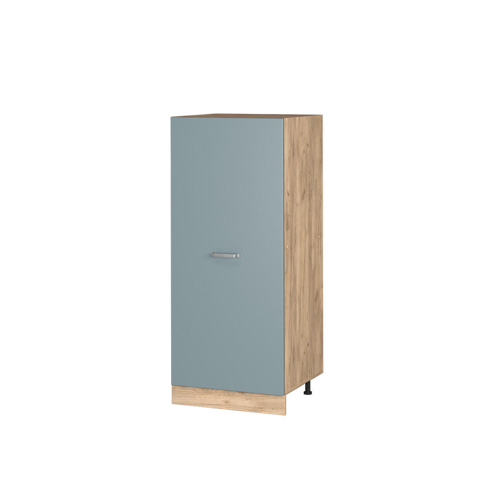 HOCHSCHRANK R-Line Blau-Grau 60 cm - Eiche Wotan/Blaugrau, Holzwerkstoff (60/143/57cm) - Vicco