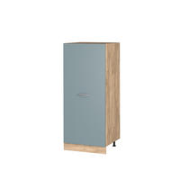 HOCHSCHRANK R-Line Blau-Grau 60 cm - Honigeiche/Eiche Wotan, Holzwerkstoff (60/143/57cm) - Vicco
