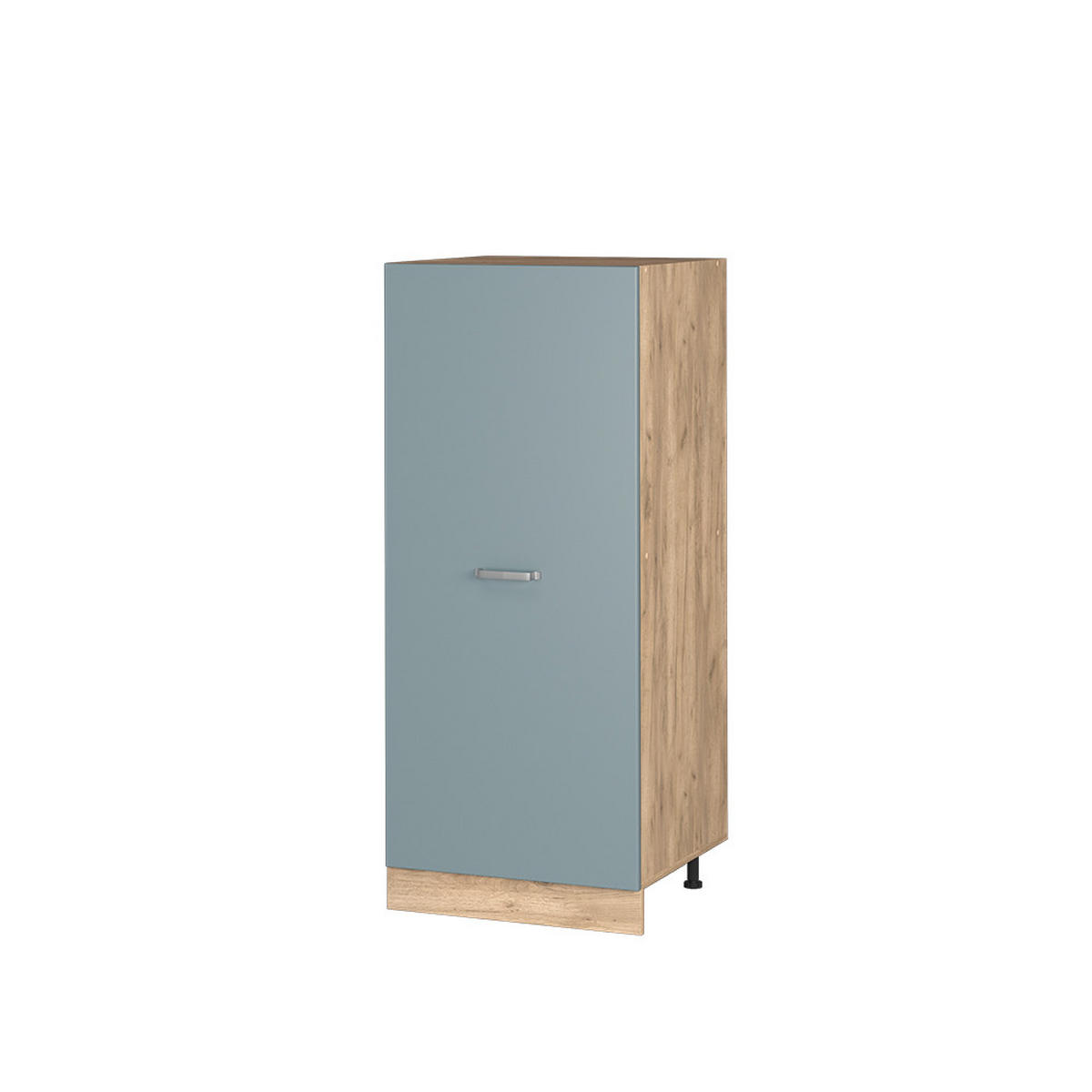 HOCHSCHRANK R-Line Blau-Grau 60 cm - Honigeiche/Eiche Wotan, Holzwerkstoff (60/143/57cm) - Vicco