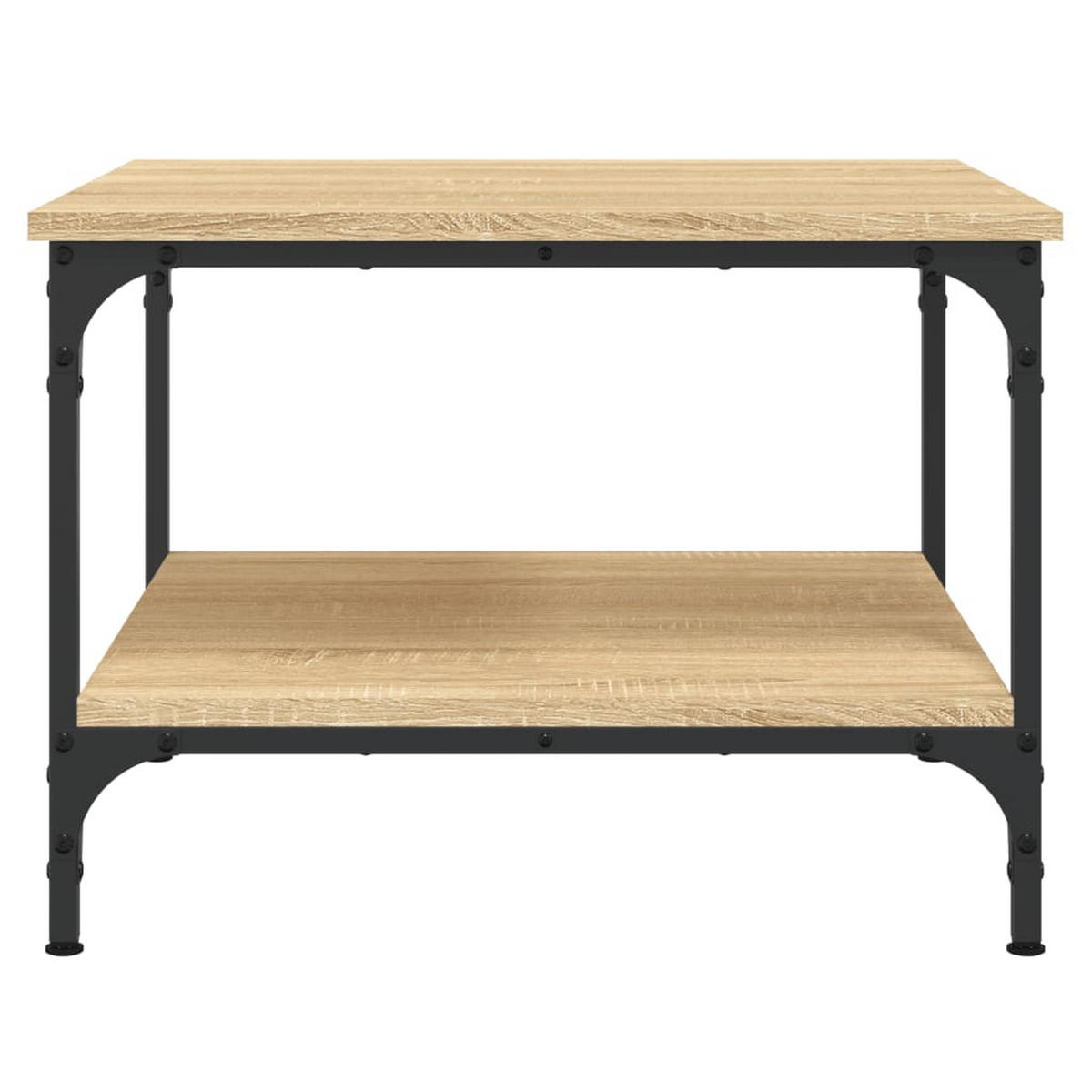 COUCHTISCH Sonoma-Eiche 55x55x40 cm Holzwerkstoff - Hellbraun, Holzwerkstoff (55/55/40cm) - furnicato