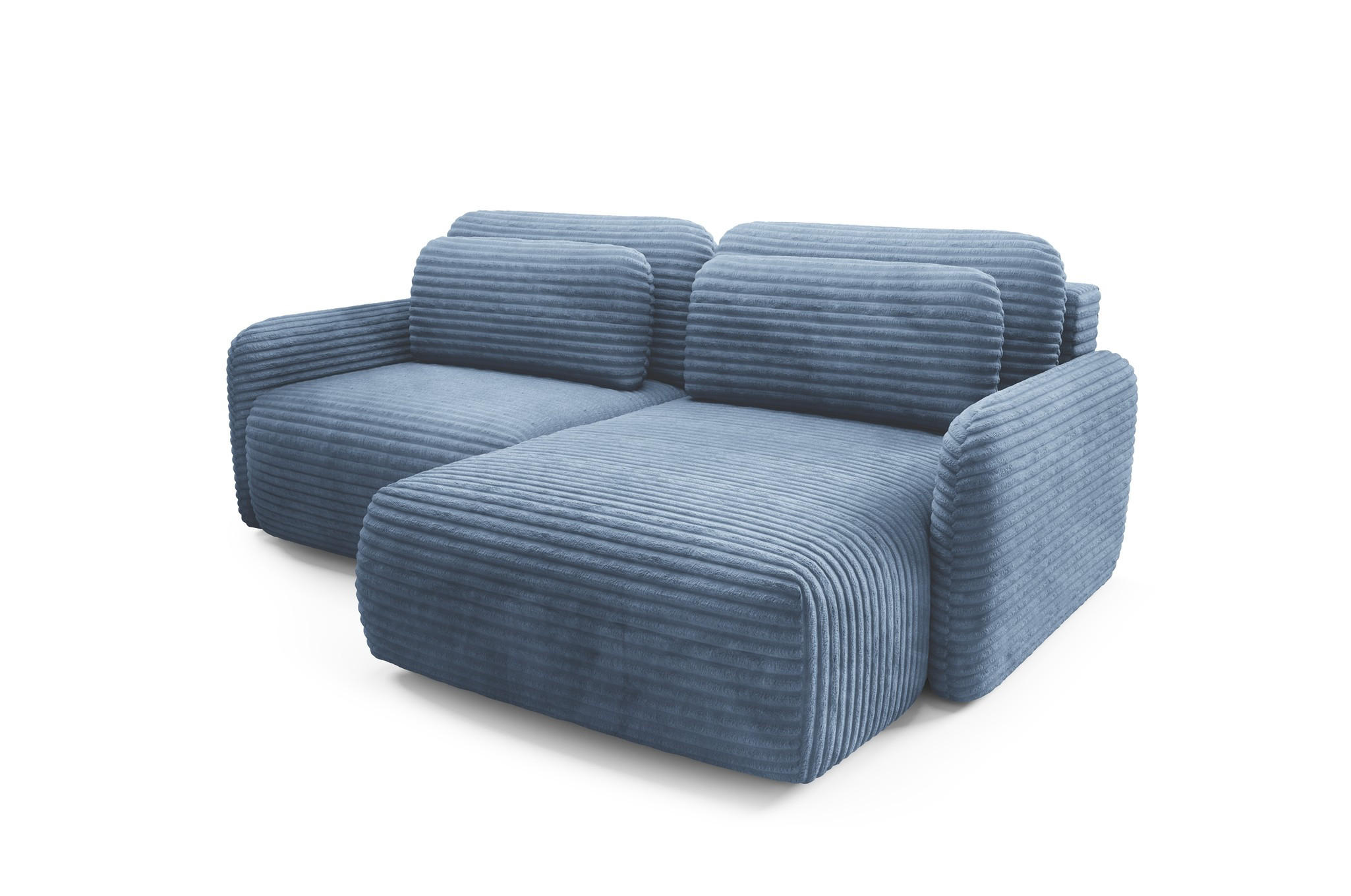 Fun Möbel Ecksofa Blau 240x165 cm