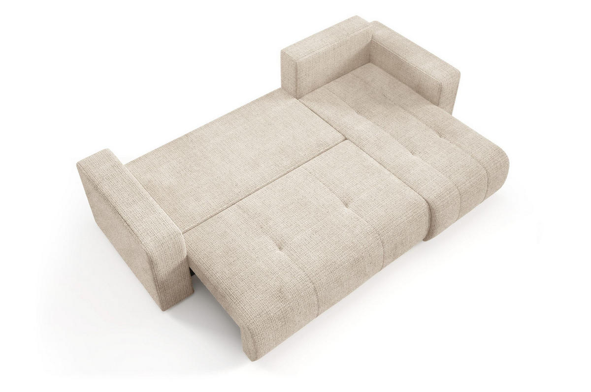 ECKSOFA mit Schlaffunktion Grau Anthrazit - Grau, Textil (244/145cm) - Furnisell