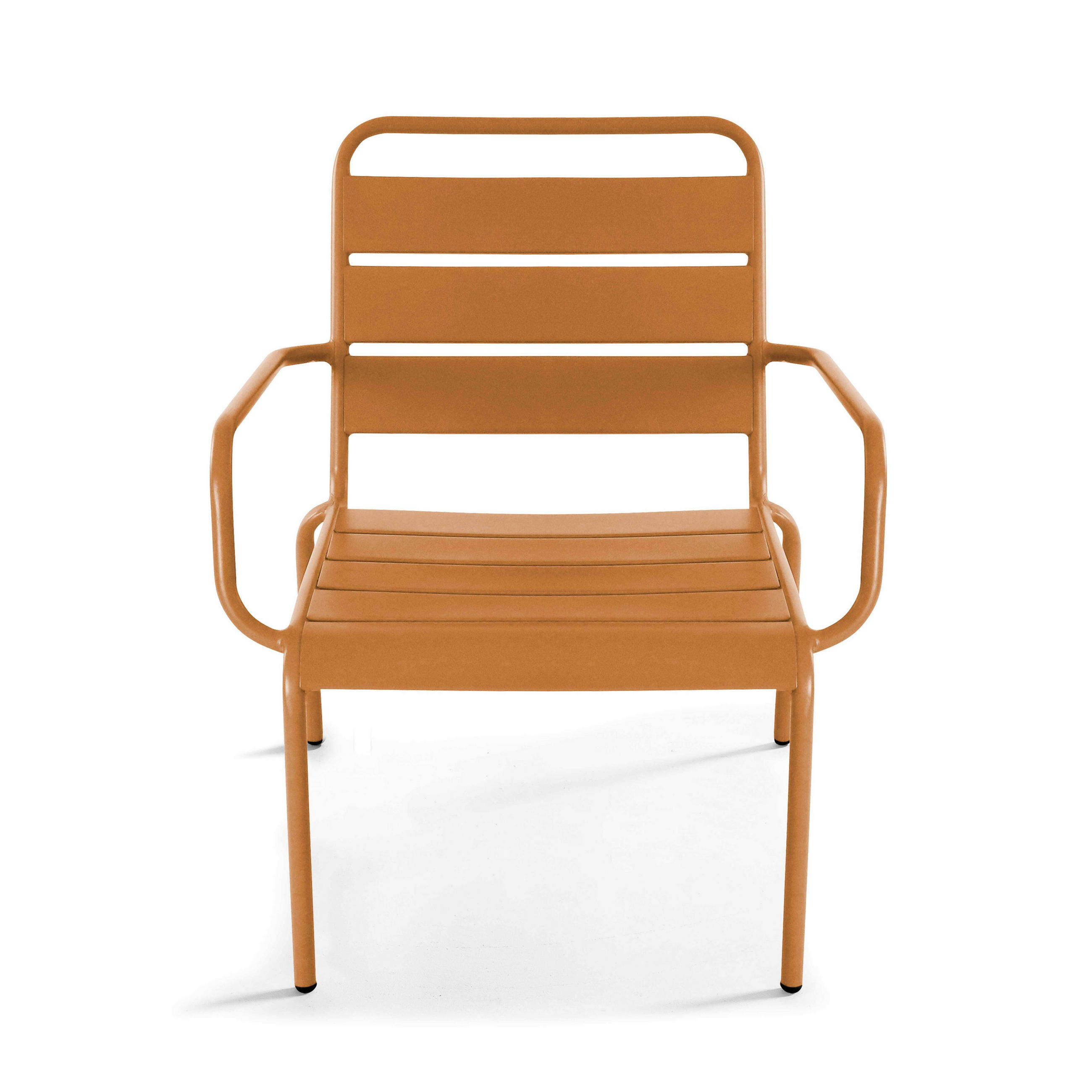 RELAXSESSEL, Karamell - Braun, Metall (65/76/70cm) - Oviala