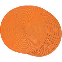 PLATZSET 8-teilig – 38 x 38 cm - Orange - Orange, Kunststoff (38/38cm)