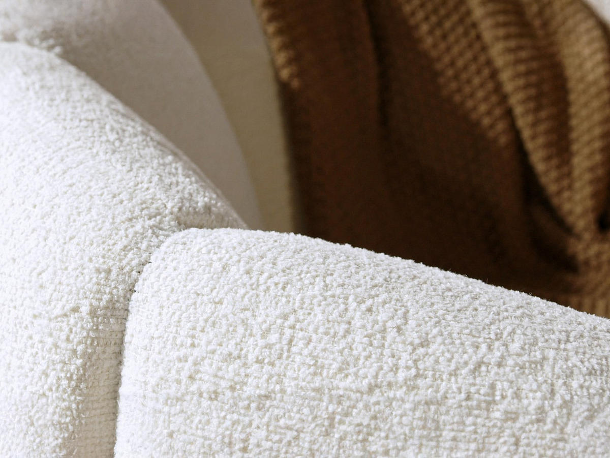 MUSCHELSESSEL - Chenille-Stoff - Beige - DELIPO - Beige, Textil (93/73/76cm) - Vente-Unique