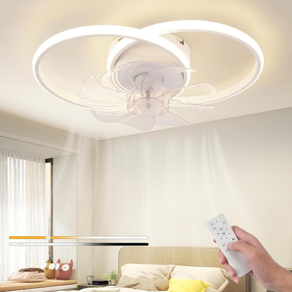 LED-DECKENLEUCHTE Yondis 33/33/16.5 cm - Weiß, Metall (33/33/16.5cm) - ZMH