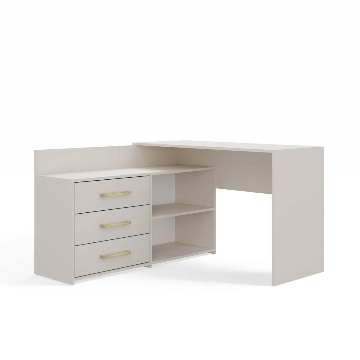 ECKSCHREIBTISCH DANY KASCHMIR BEIGE - Kaschmir, Holzwerkstoff (50/120/76cm) - CDF