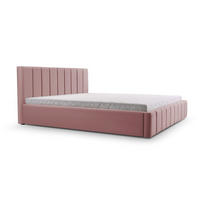 POLSTERBETT Bett 01 - 160x200 - Misty Rose - Rosa, Holz/Textil (160/200cm) - Möblo