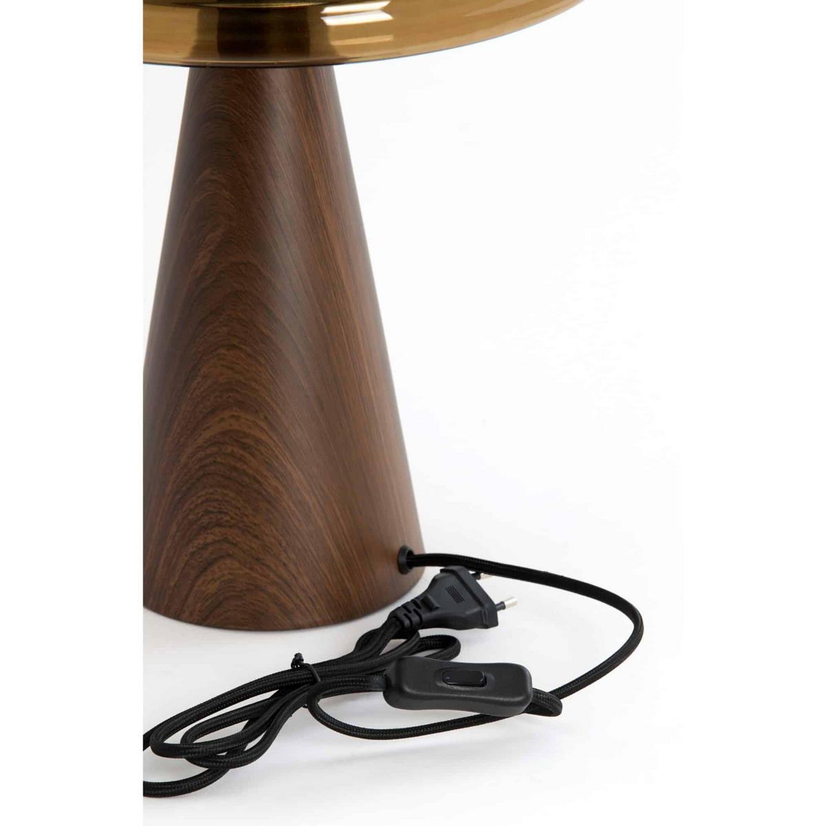 TISCHLAMPE Mueda Braun Ø30/43 cm - Braun, Metall (30/30/43cm) - Light & Living