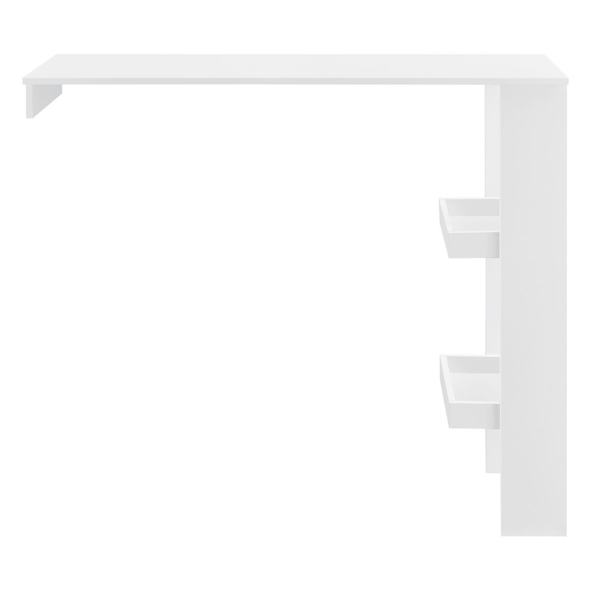 BARTISCH Sölvesborg - Weiß, Holzwerkstoff (120/106/45cm) - [en.casa]