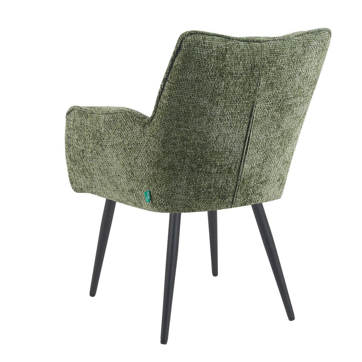 ESSZIMMERSTUHL Mika-Miro - Schwarz/Grün, Textil/Metall (59/84/66cm) - DUBI Möbel