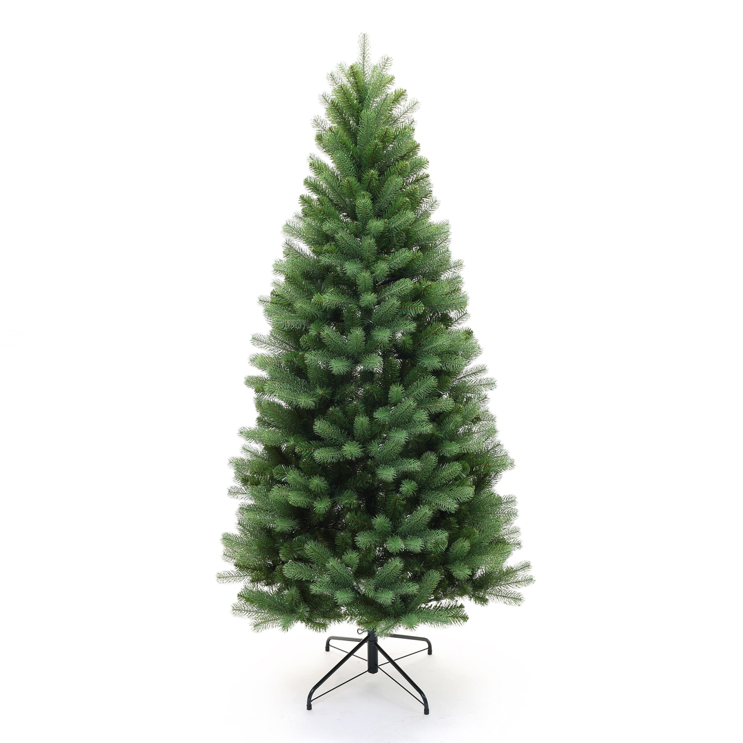 KÜNSTLICHER Weihnachtsbaum 185 cm,Fichten-Optik 819 PE-/PVC-Spitzen - Grün, Kunststoff (95/185cm) - Hometopia