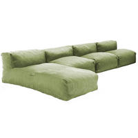 GARTENSOFA mit 4 Sitzplätzen, Kaktusgrünen - Grün, Textil - Oviala