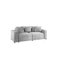 SOFA Megan 2-sitzer In Poso - Hellgrau, Holzwerkstoff/Textil (236/75/98cm) - Fun Möbel