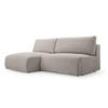 ECKSOFA mit Schlaffunktion Greste, Beige - Beige, Textil (150/223cm) - Meblito