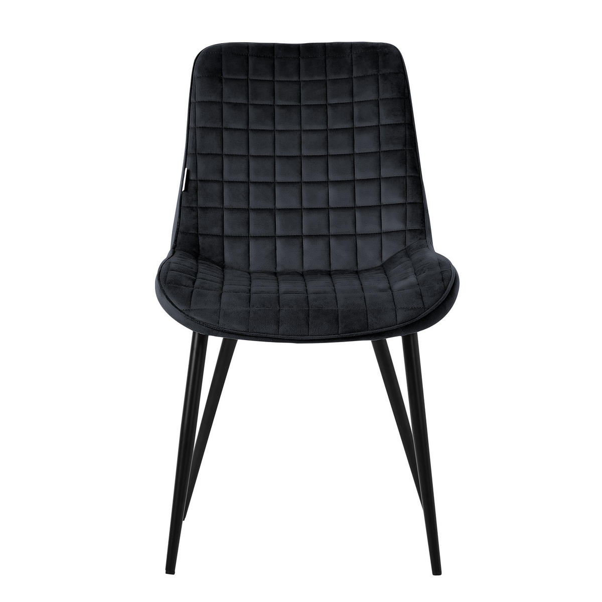 ESSZIMMERSTUHL Schwarz 2er Set - Schwarz, Metall (52/89/60cm) - ML-DESIGN