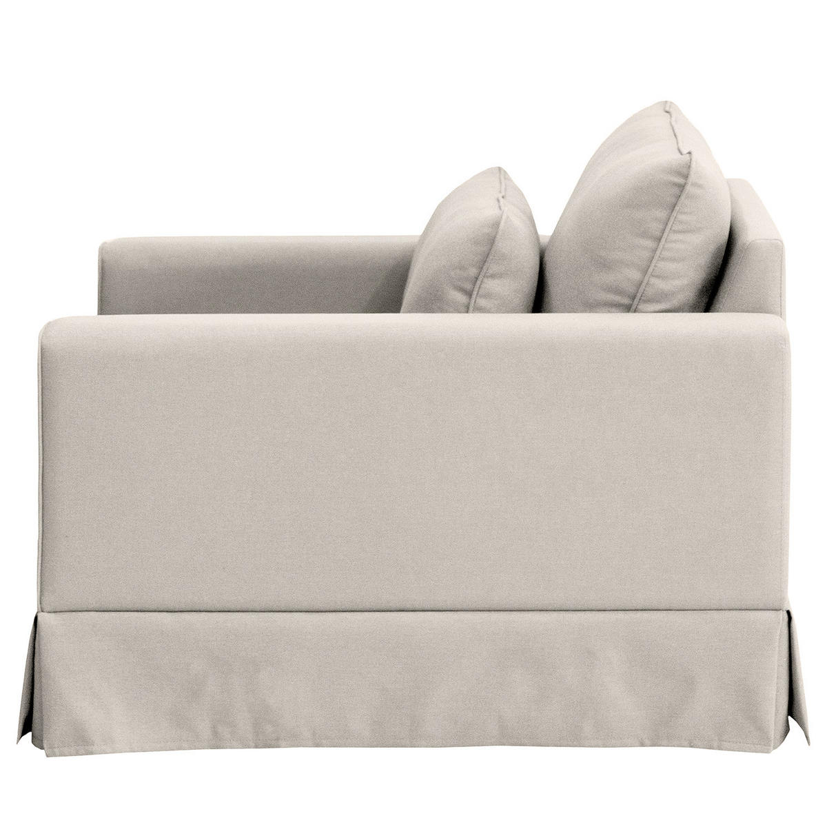 XXL-SESSEL mit Husse - Webstoff - Hellgrau/Schwarz, Wellpappe/Kunststoff (110/82/104cm) - home24