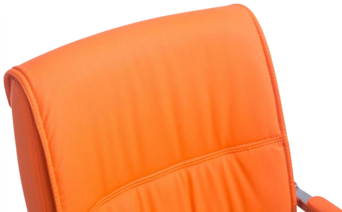SCHWINGSTUHL 2er Set Lederlook orange - Orange, Textil/Metall (58/102/65cm) - CLP