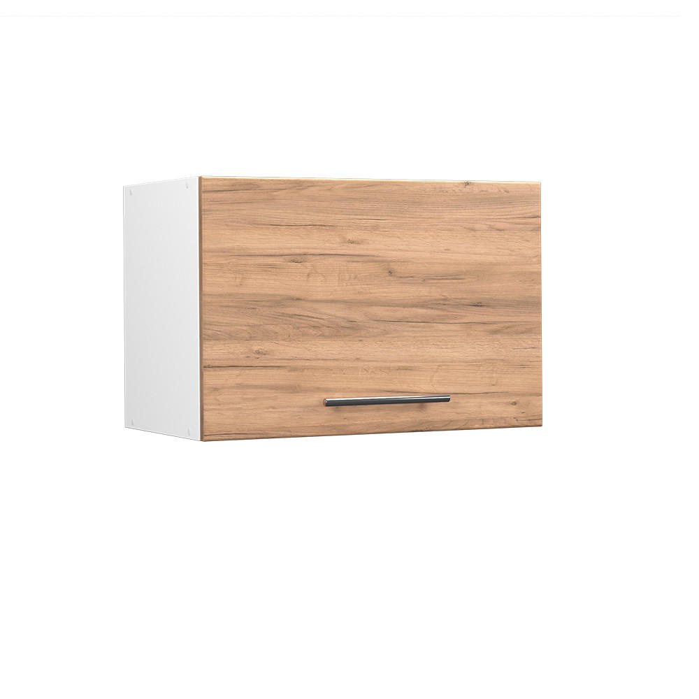 VÄGGSKÅP Fame-Line Goldkraft ek 60 cm Platt Honungsek, Vit 40/60/34.1 cm