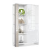 HIGHBOARD Canto Sandgrau Hochglanz - Sandfarben, Holzwerkstoff (95/151.5/36cm) - Vladon