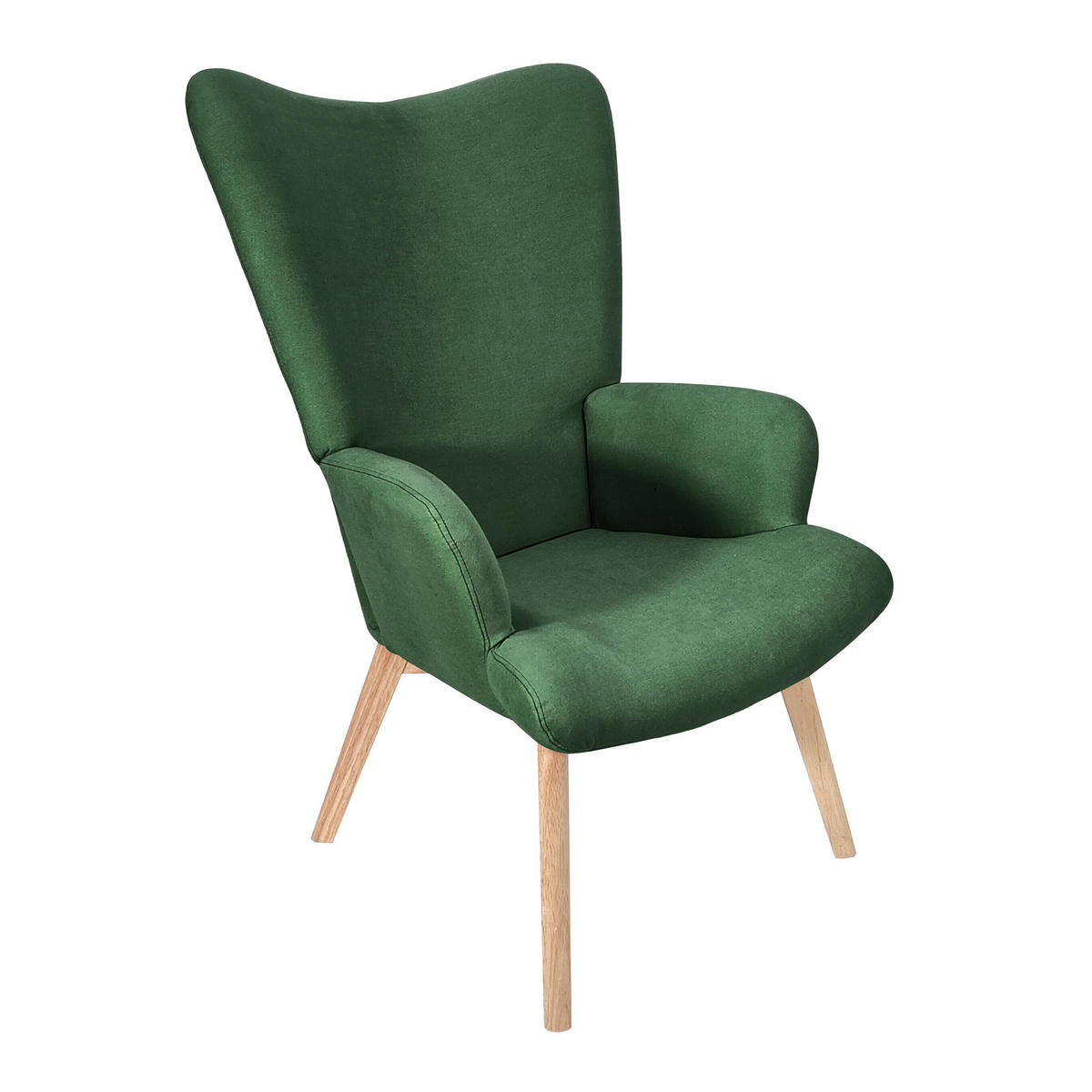 OHRENSESSEL Olav - Dunkelgrün, Textil (64/96/70cm) - SVITA