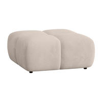 POLSTERHOCKER Vega - Beige, Holzwerkstoff/Textil (90/45/90cm) - Fun Möbel