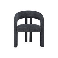 STUHL - 65 cm x 58 cm - holz - schwarz, anthrazitgrau Noreti - Schwarz, Textil (65/79/58cm) - Vente-Unique