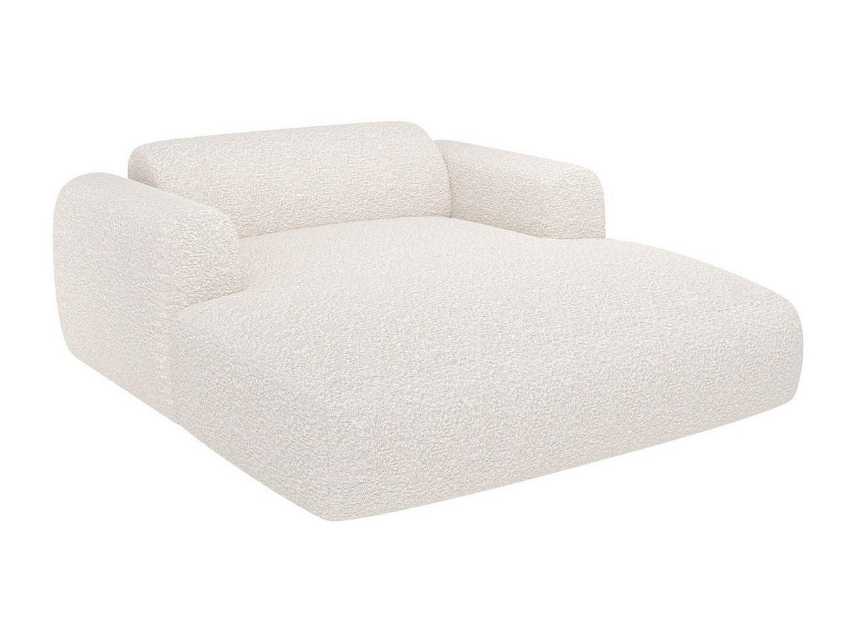 RECAMIERE ohne Schlaffunktion - 1 Person, 2 Personen - Stoff - Weiß - - Weiß, Textil (170/73/160cm) - Vente-Unique