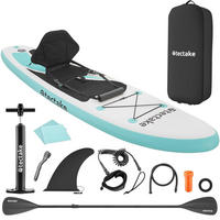 STAND-UP PADDLE BOARD ,288 x 77 x 22,5 cm,weiß/türkis - Weiß, Kunststoff (288/77/22.5cm) - tectake