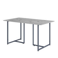 JÍDELNÍ STŮL Merido Šedá/mramorově bílá - šedá, kompozitní dřevo (80/140/75cm) - Vicco