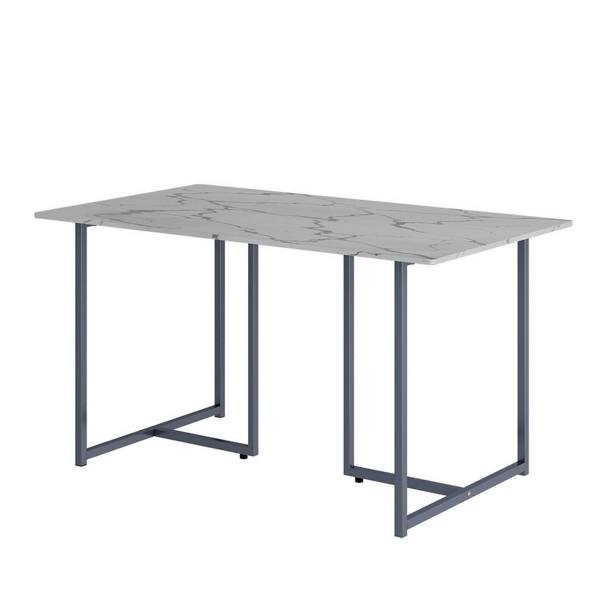 JÍDELNÍ STŮL Merido Šedá/mramorově bílá - šedá, kompozitní dřevo (80/140/75cm) - Vicco