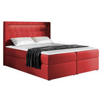 BOXBETT Aspen - Rot, Holz/Textil (140/200cm) - MIRJAN24